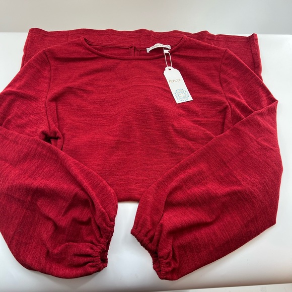 Kenoce Knit Mini Dress With Waist Tie - Picture 4 of 10